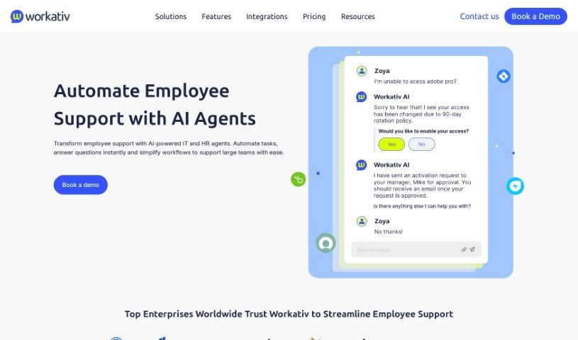 Screenshot of Workativ
