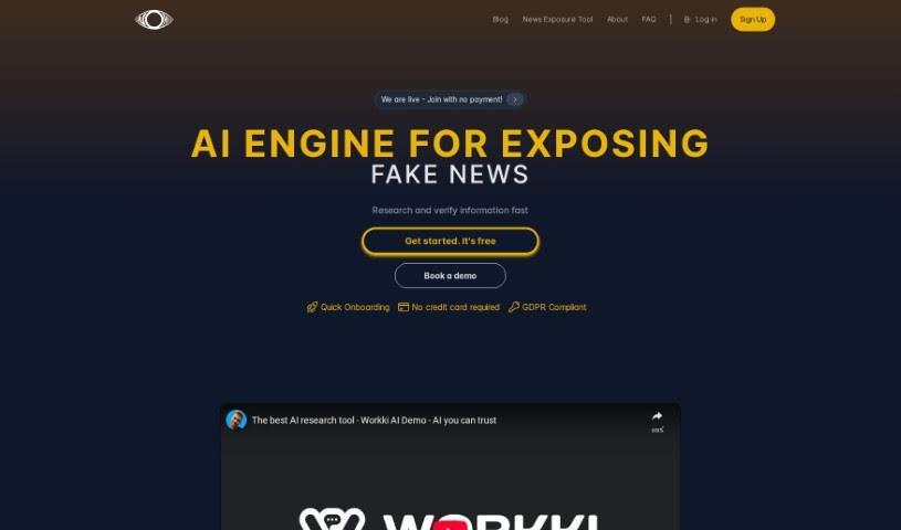 Screenshot of Workki AI