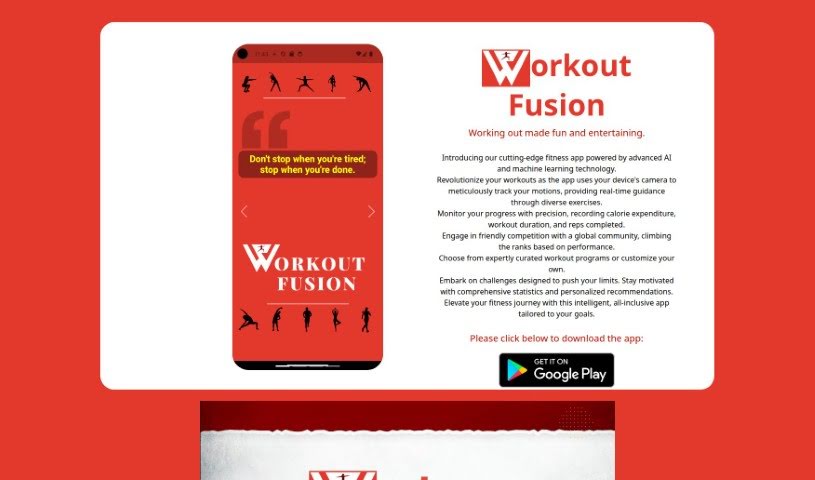 Screenshot of Workout Fusion