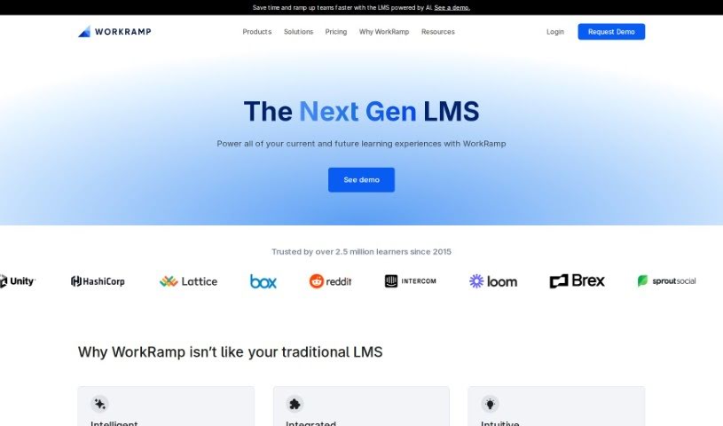 Screenshot of WorkRamp