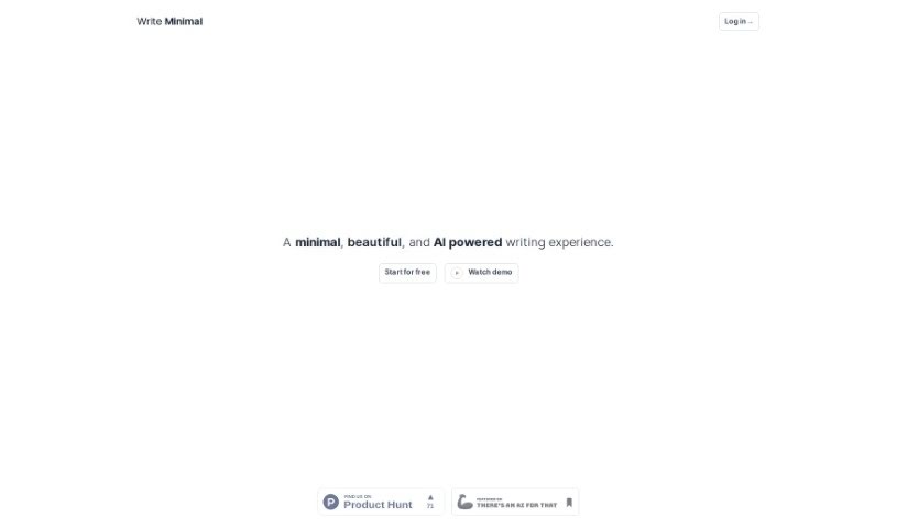 Screenshot of Write Minimal