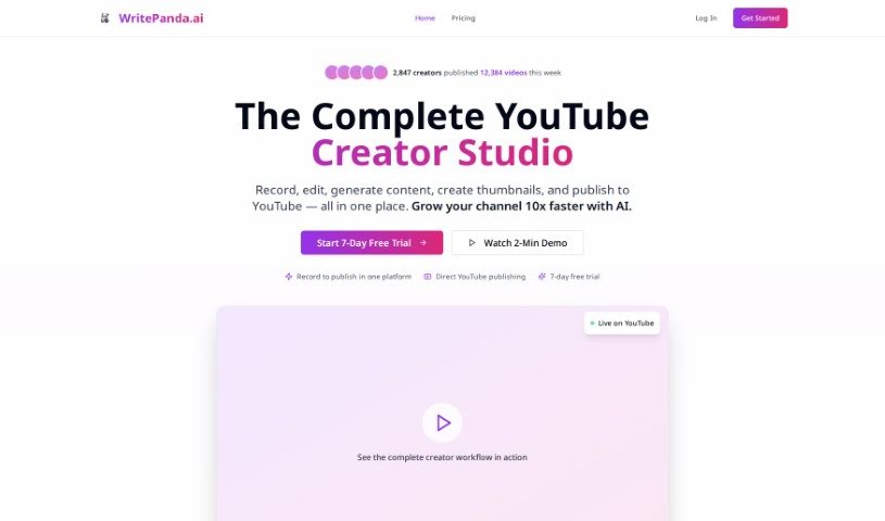 Screenshot of Write Panda