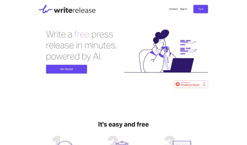 Screenshot of Write Release