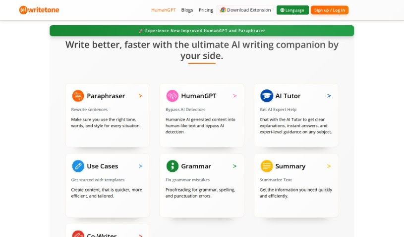 Screenshot of Write Tone