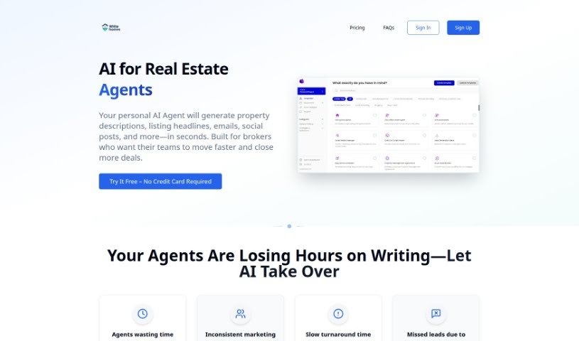 Screenshot of Write.homes