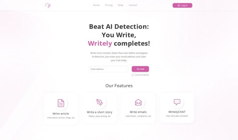 Screenshot of Writely