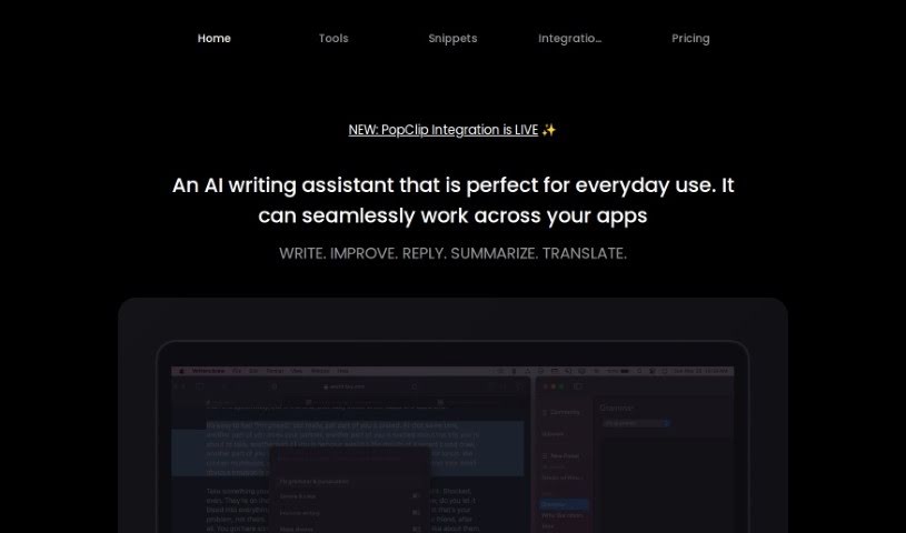 Screenshot of Writers Brew Ai