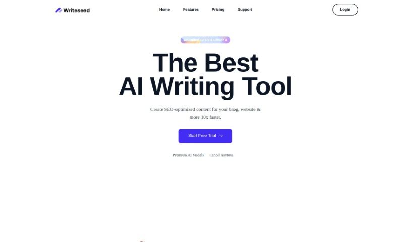 Screenshot of Writeseed