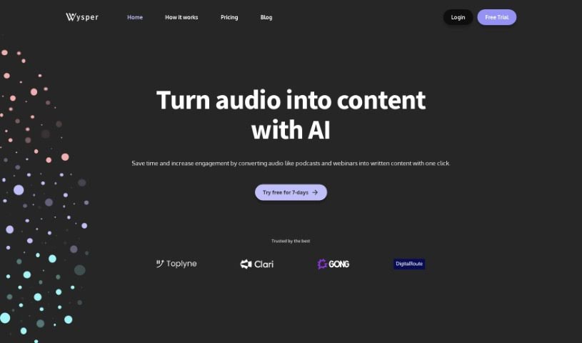 Screenshot of Wysper