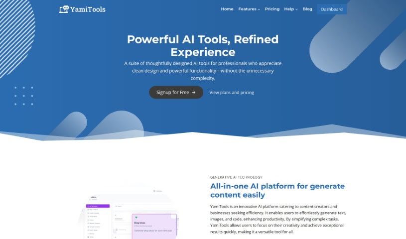 Screenshot of YamiTools