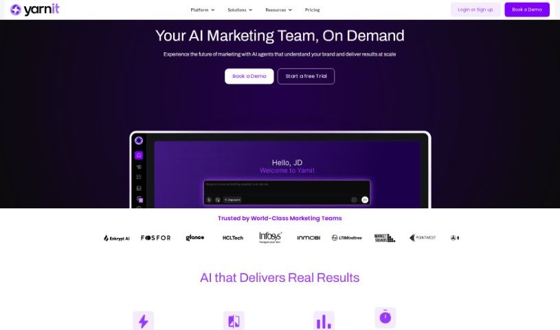 Screenshot of Yarnit