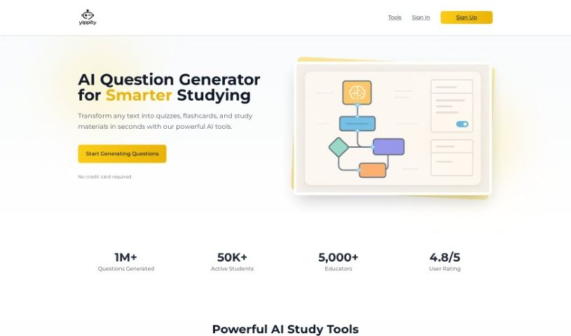 Screenshot of Yippity