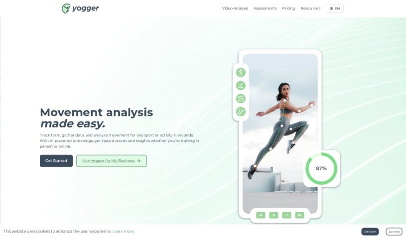 Screenshot of Yogger