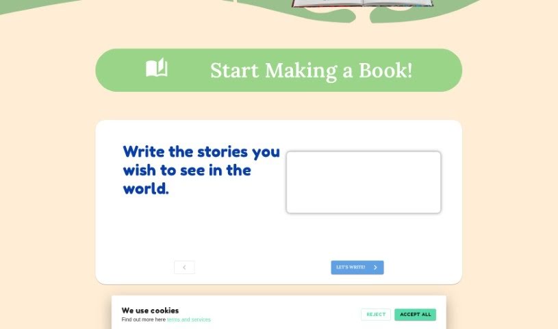 Screenshot of Your Own Story Book
