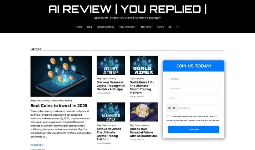 Screenshot of Youreplied