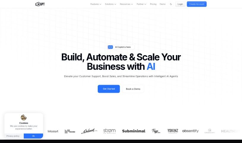 Screenshot of YourGPT