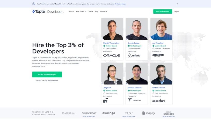 Screenshot of YouTeam