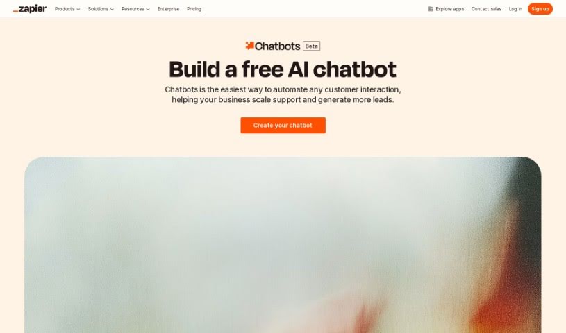 Screenshot of Zapier AI Chatbot