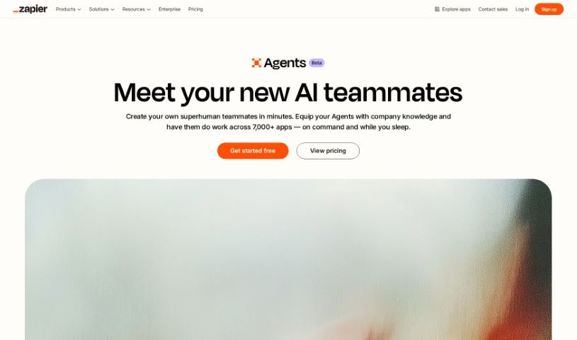 Screenshot of Zapier Central