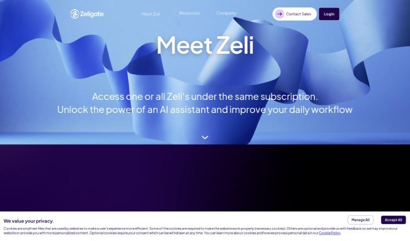 Screenshot of Zeligate