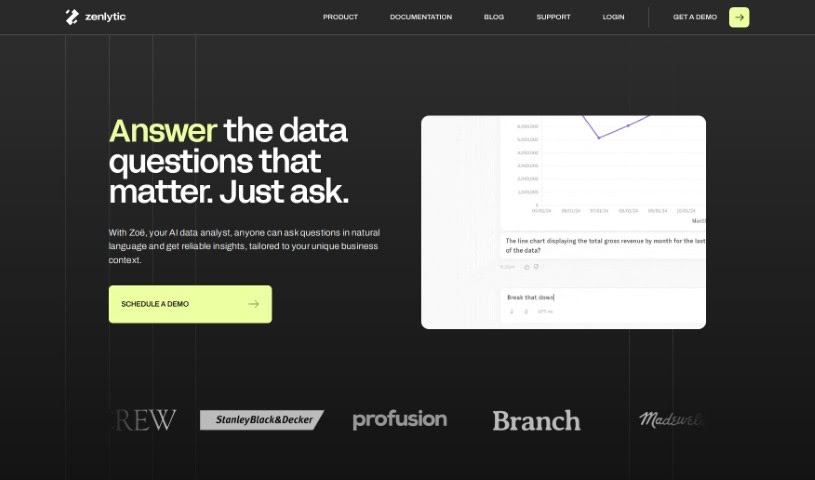 Screenshot of Zenlytic