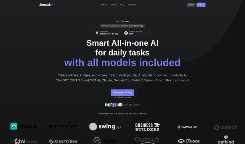 Screenshot of Zentask