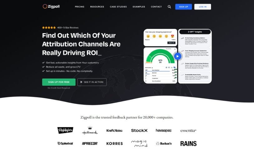 Screenshot of Zigpoll