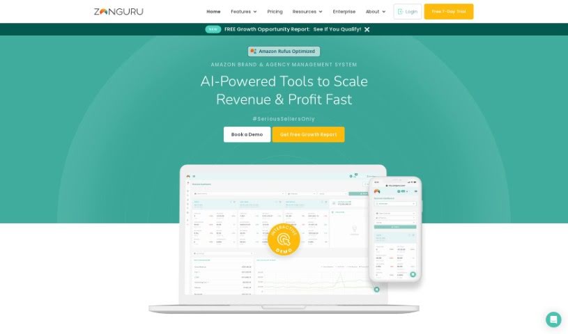 Screenshot of ZonGuru