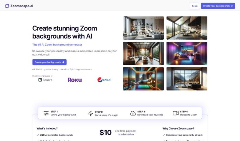 Screenshot of Zoomscape.ai