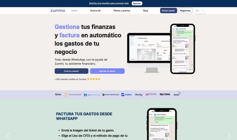 Screenshot of Zuma Financial Advisors
