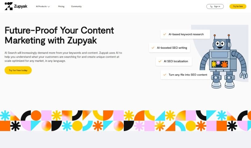 Screenshot of Zupyak